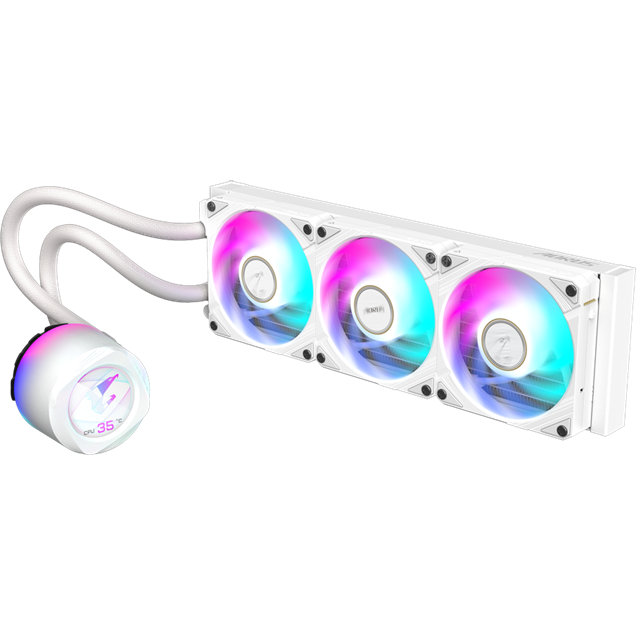 Gigabyte AORUS WATERFORCE X II 360 ICE All-in-One 360mm Liquid CPU Cooler in White